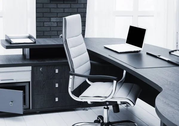 Laptop Desk Modern Office — Stock Photo, Image