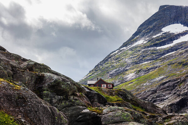 house in the mountains of norway