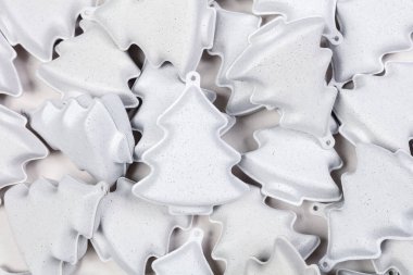 Arkaplan olarak kağıt mache 'den Noel süslemeleri