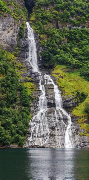 Καταρράκτης Friaren Geiranger Fjord Νορβηγία — Φωτογραφία Αρχείου