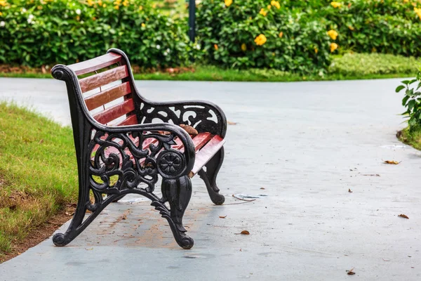 Bench Alley Park Summer Day — Stock Photo, Image