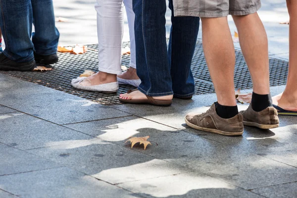 A turn on sidewalk — Stock Photo, Image