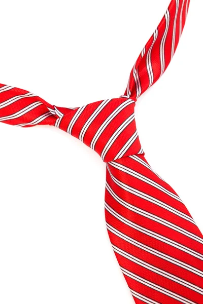 Knot red tie — Stock Photo, Image