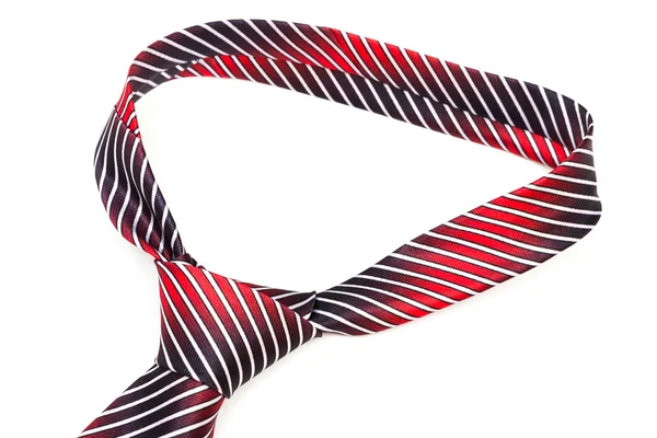 Beautiful knot red tie — Stock Photo, Image