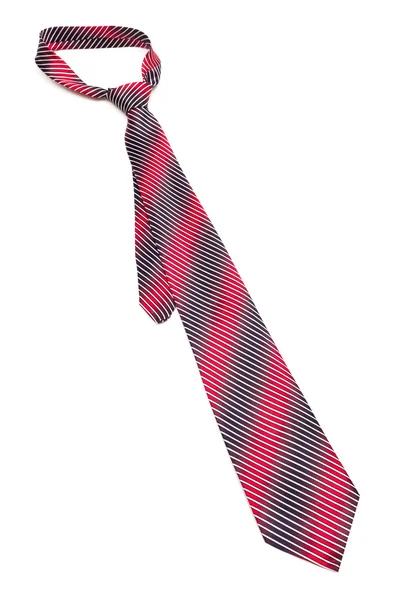 Red tie with knot — Stock Photo, Image