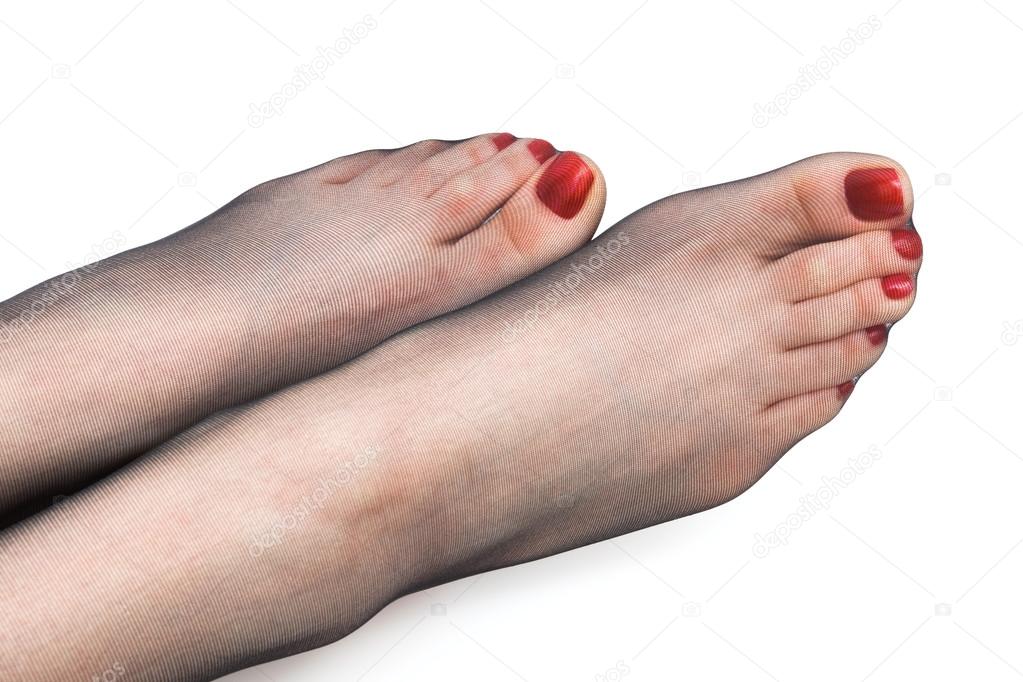 Foot in stockings — Stock Photo © igterex 56535843