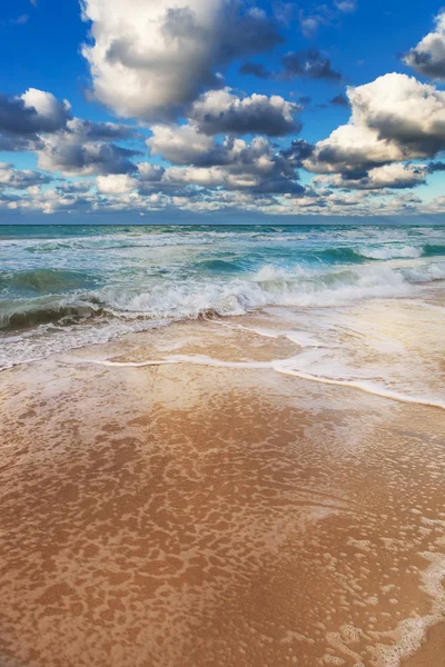 Playa de arena y océano —  Fotos de Stock