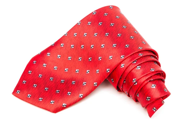 Red, checked tie — Stock Photo, Image