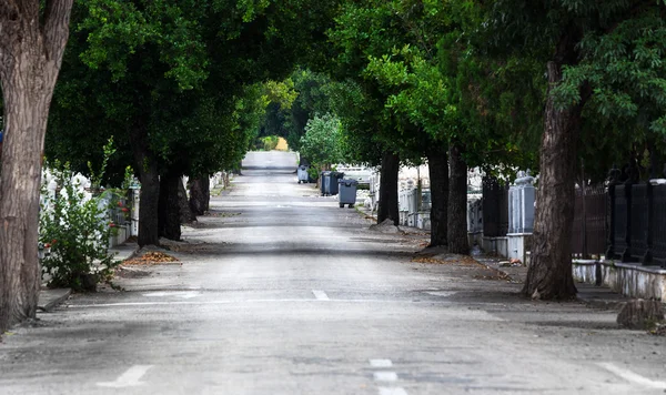 Vägen till kyrkogården — Stockfoto