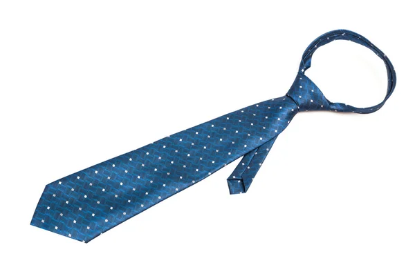 Navy blue checkered tie — Stock Photo, Image