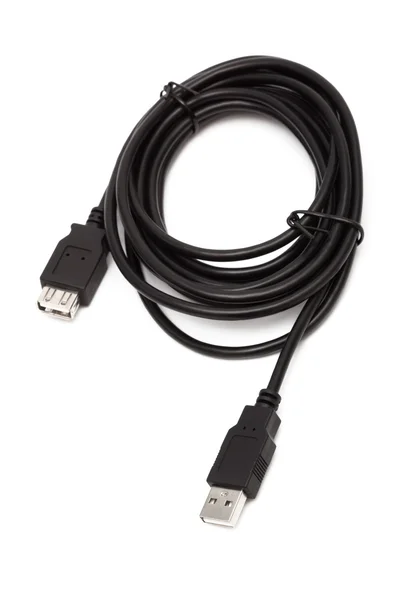 Kabel usb czarny — Zdjęcie stockowe