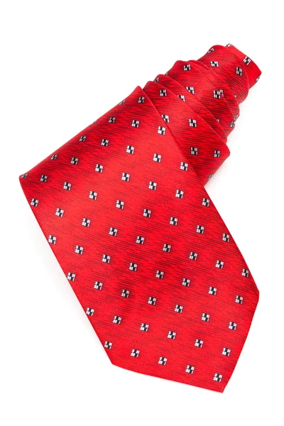 Coiled red tie — Stock Photo, Image