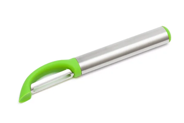 Green potato peeler — Stock Photo, Image