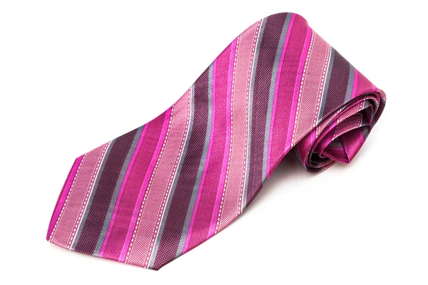 Pink striped tie — Stock Photo, Image