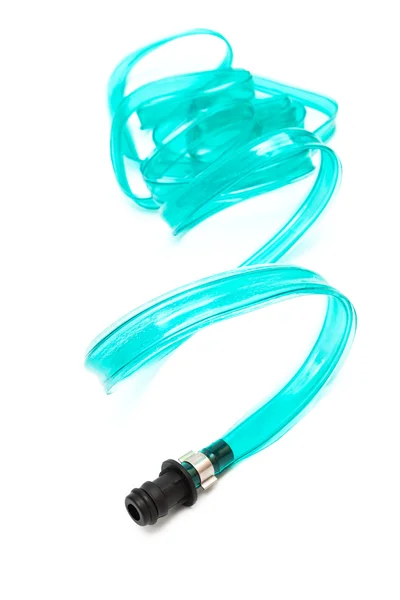 Blue plastic hose — Stock Photo, Image