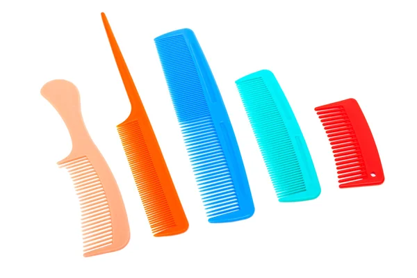 Set of plastic combs — Stock Photo, Image
