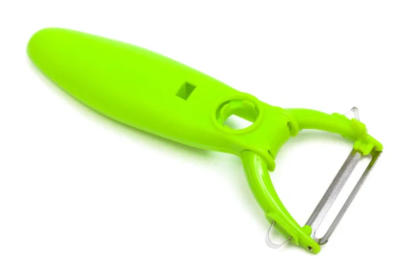 Green potato peeler — Stock Photo, Image