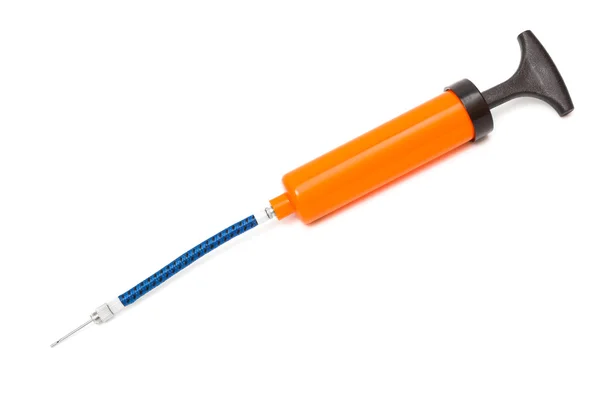 Orange air pump — Stock Photo, Image