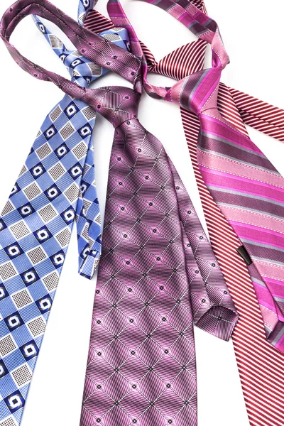 Colorful ties knotted — Stock Photo, Image