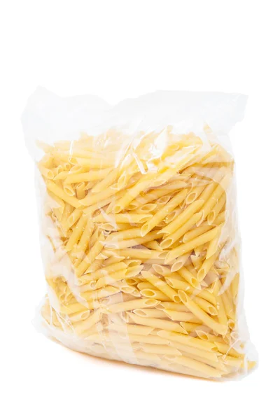 Macaroni in cellophane package — Stock Photo, Image