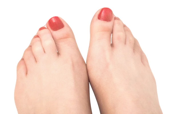 Piedi femminili con pedicure — Foto Stock