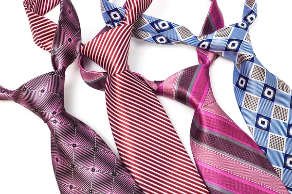 Colorful ties knotted — Stock Photo, Image