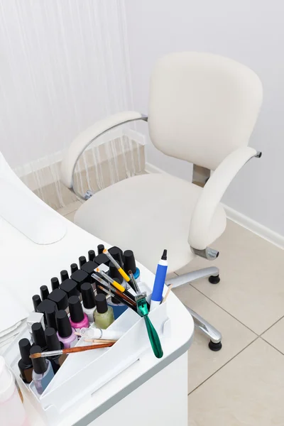 Mesa na sala de manicure — Fotografia de Stock