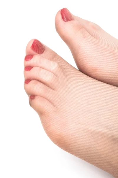 Kobiece stopy z pedicure — Zdjęcie stockowe
