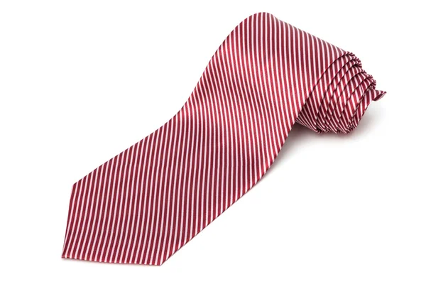 Folded red necktie — Stock Photo, Image