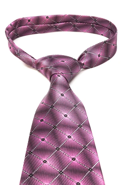 Knot pink tie — Stock Photo, Image