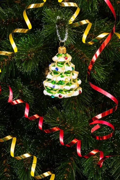 Güzel Noel ağacı oyuncak아름 다운 크리스마스 트리 장난감 — Stok fotoğraf