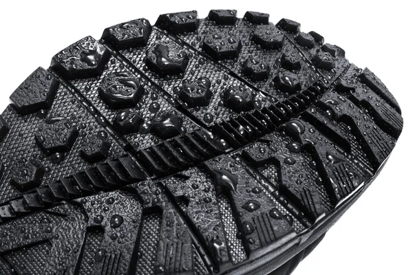 water drops on the soles