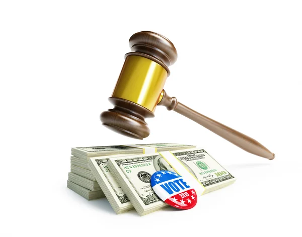 Цена выборов в США в 2016 году уголовное наказание за подкуп избирателей.3d Иллюстрации — стоковое фото