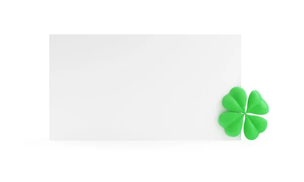 Four Leaf Clover van St. Patrick 's Day — Stockfoto