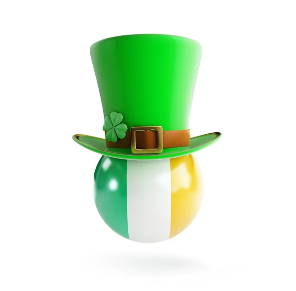 Cappello San Patrizio bandiera d'Irlanda — Foto Stock