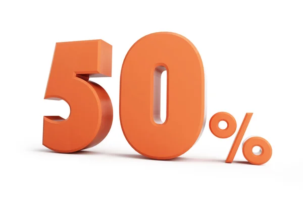 50 percent discount. On a white background — Stock Photo, Image