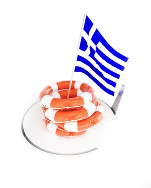 IFE şamandıra yardım Yunanistan bayraklar