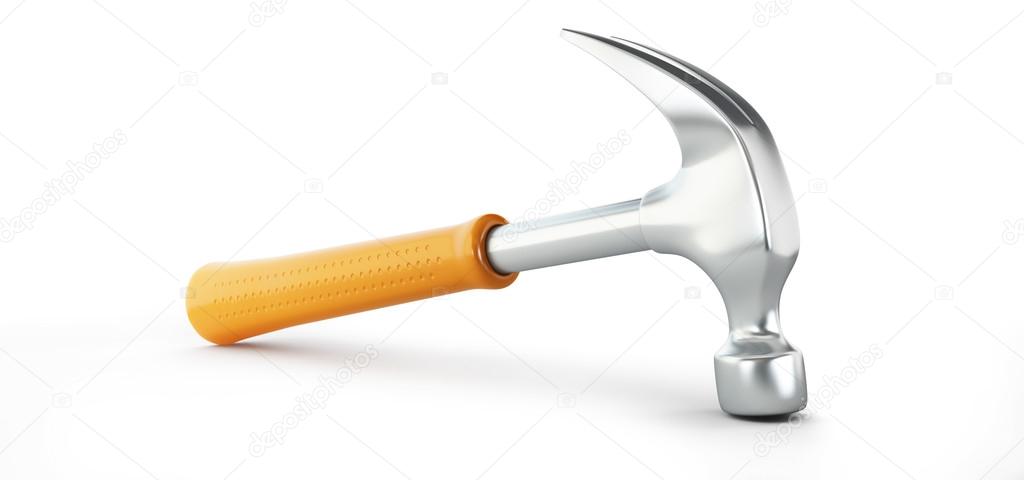 Hammer Stock Photo - Download Image Now - Hammer, Cut Out, White