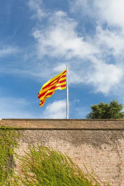 Montjuic hrad v Barceloně — Stock fotografie