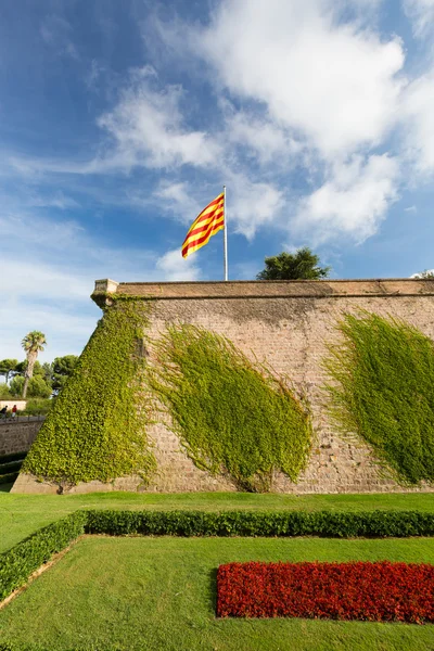 Montjuic κάστρο στη Βαρκελώνη — Φωτογραφία Αρχείου