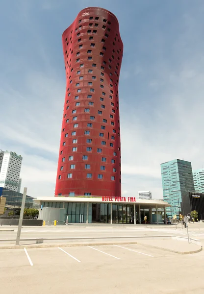 Barcelona, ESPAÑA - 25 de agosto de 2014: Hotel Porta Fira — Foto de Stock