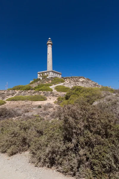 Faro Cabo de Palos Faro antiguo en La Manga — Foto de Stock