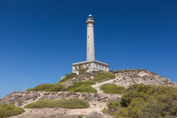 Faro Cabo de Palos - stara latarnia morska w La Manga — Zdjęcie stockowe