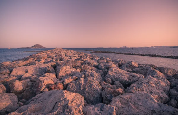 Middellandse zee zeegezicht in de buurt van San Javier — Stockfoto