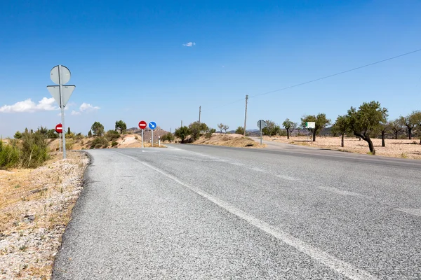スペイン、道路と景観の性質 — ストック写真