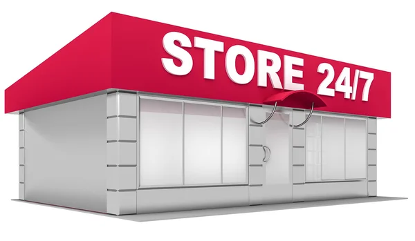 Illustration of store isolated on white — Stock Photo, Image