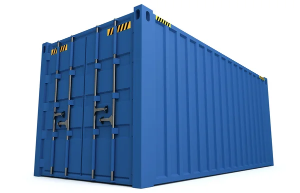 3D illustratie van Cargo containers geïsoleerd op wit — Stockfoto