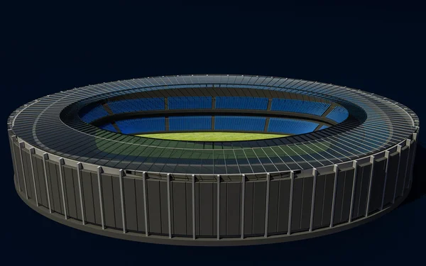 3D ілюстрація футбольного стадіону — стокове фото