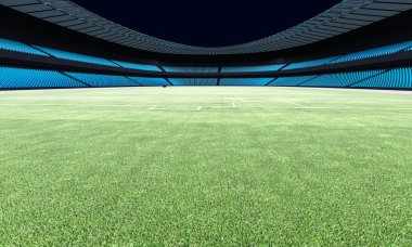 bir futbol stadyumu 3D çizimi