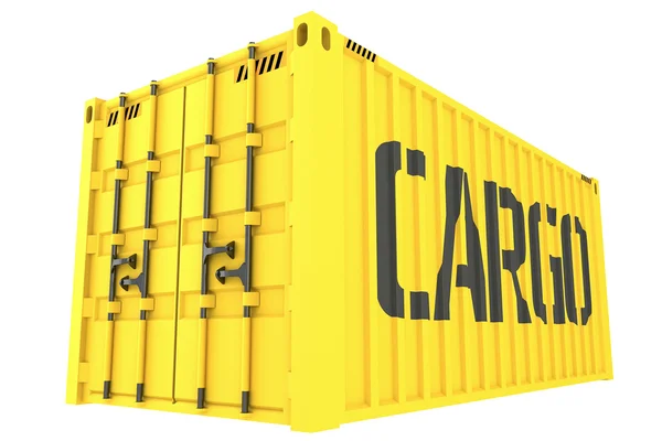Ilustración 3D de contenedores de carga aislados en blanco —  Fotos de Stock